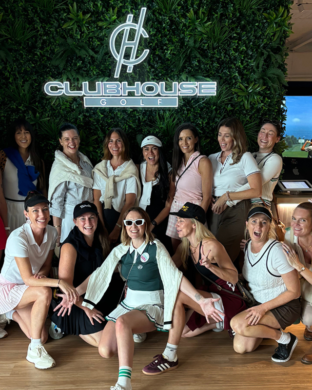 ladies at clubhouse golf